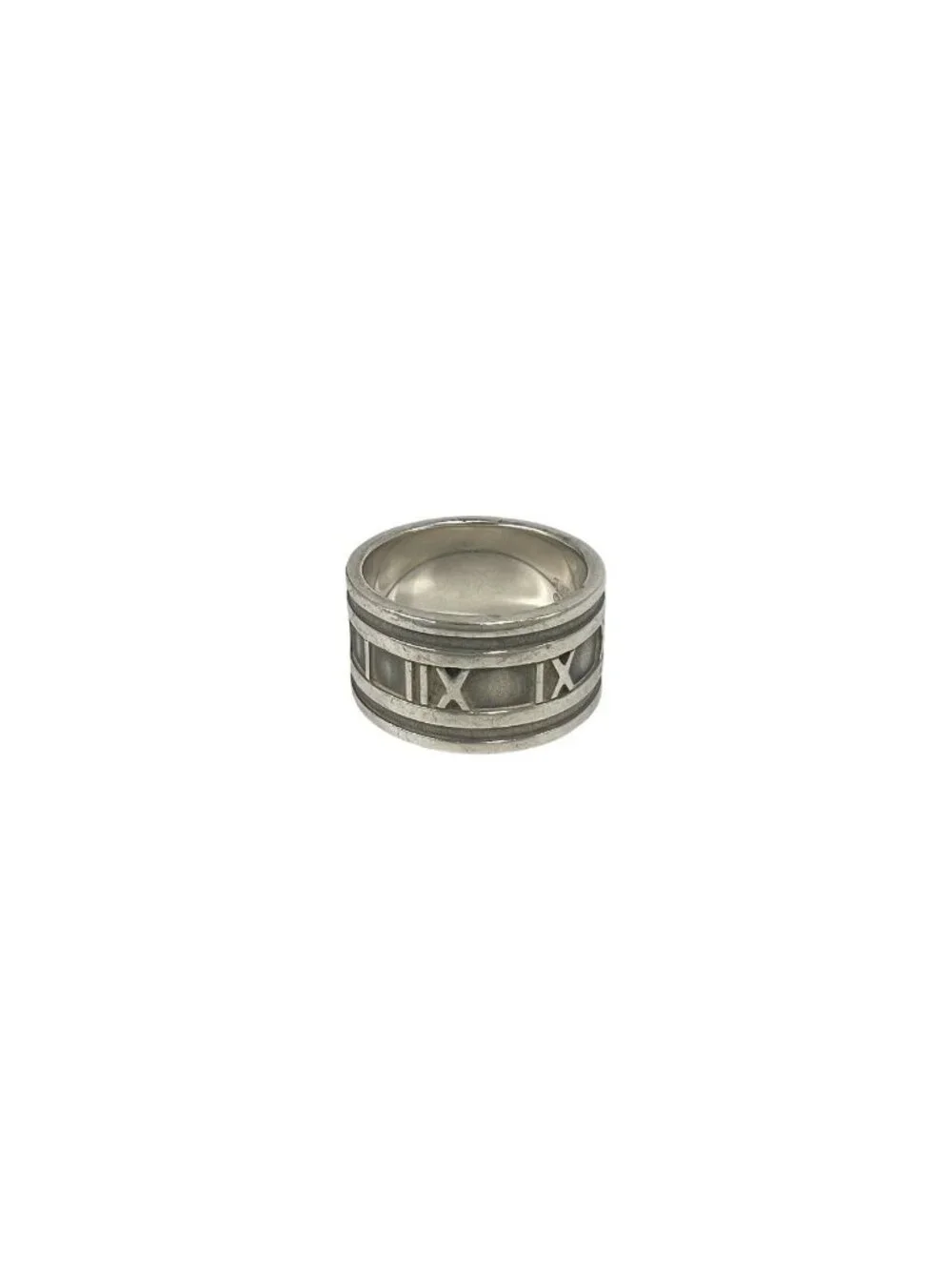Tiffany & Co Vintage Atlas Wide Ring 925 Sterling Silver